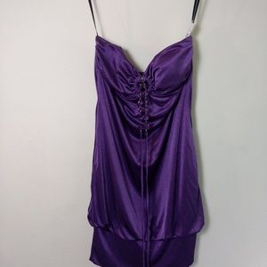 Nwt Iz Byey California Strapless Dress